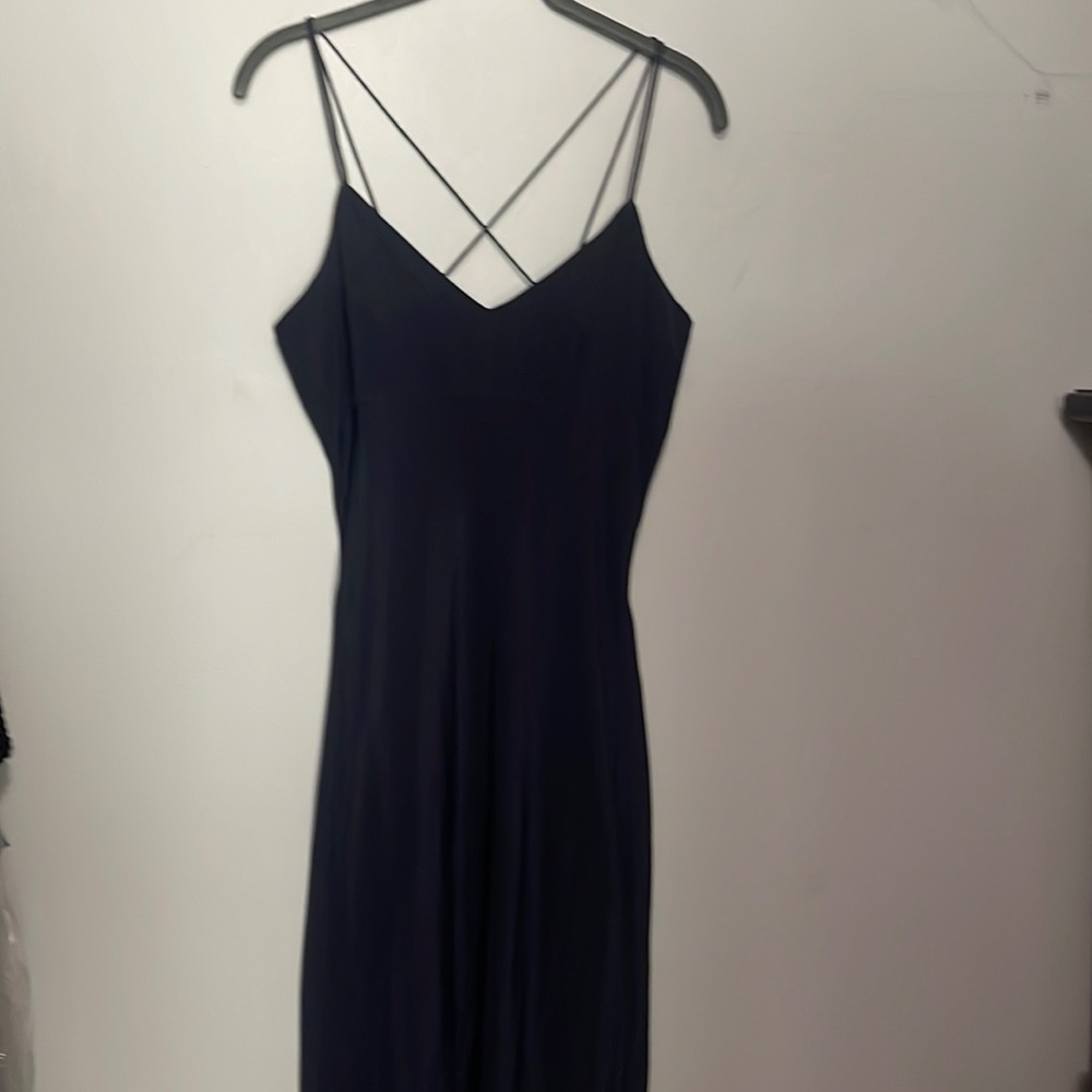 Madewell navy midi slip dress size 4. Great condition.